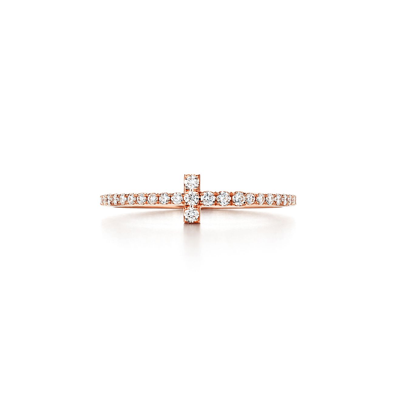 18K Tiffany Diamond Wire Ring