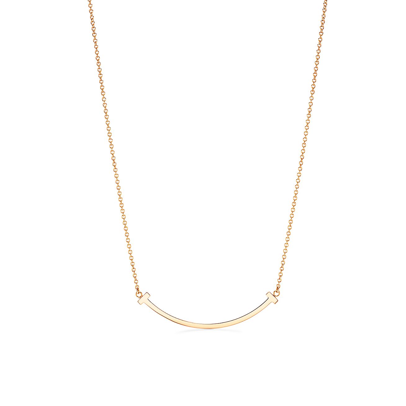 18K Tiffany Smile Pendant Necklace