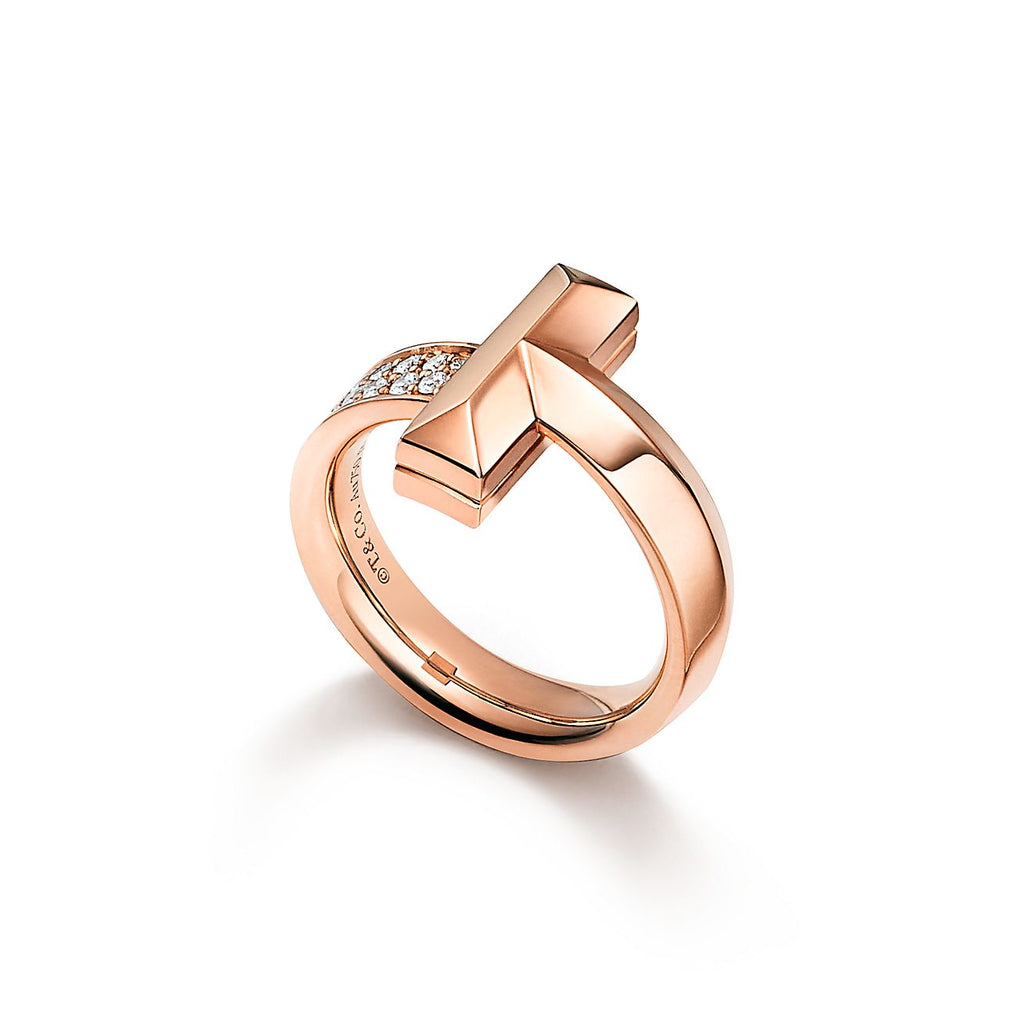 18K Tiffany T1 Diamonds Ring