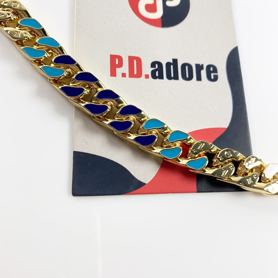 18K Louis Vuitton NBA Chain Links Bracelet