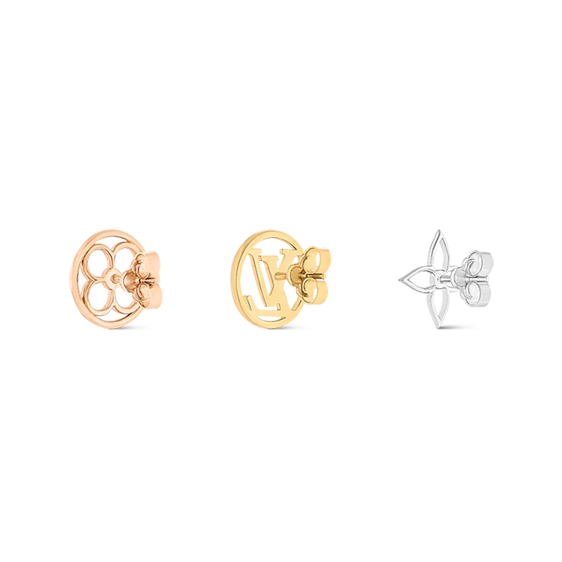 18K Louis Vuitton Lace Earrings