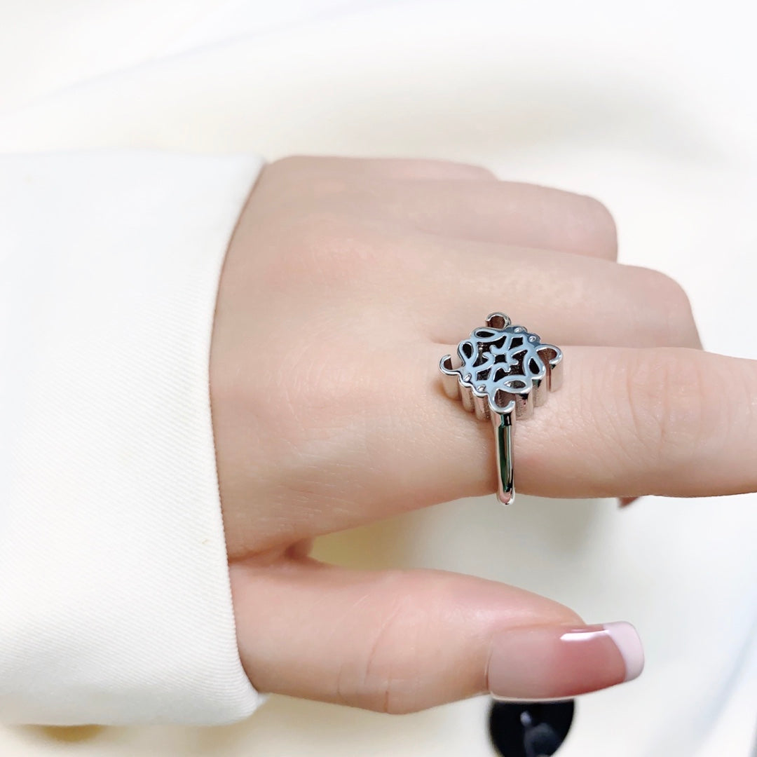 18K LOEWE Anagram Single Anagram Ring